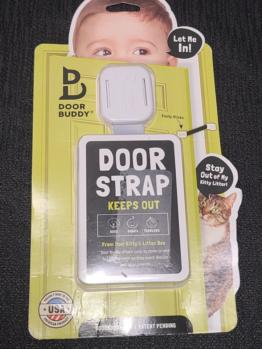 Door Buddy Baby Proof Door Lock with Adjustable Strap.  NEW!!!!